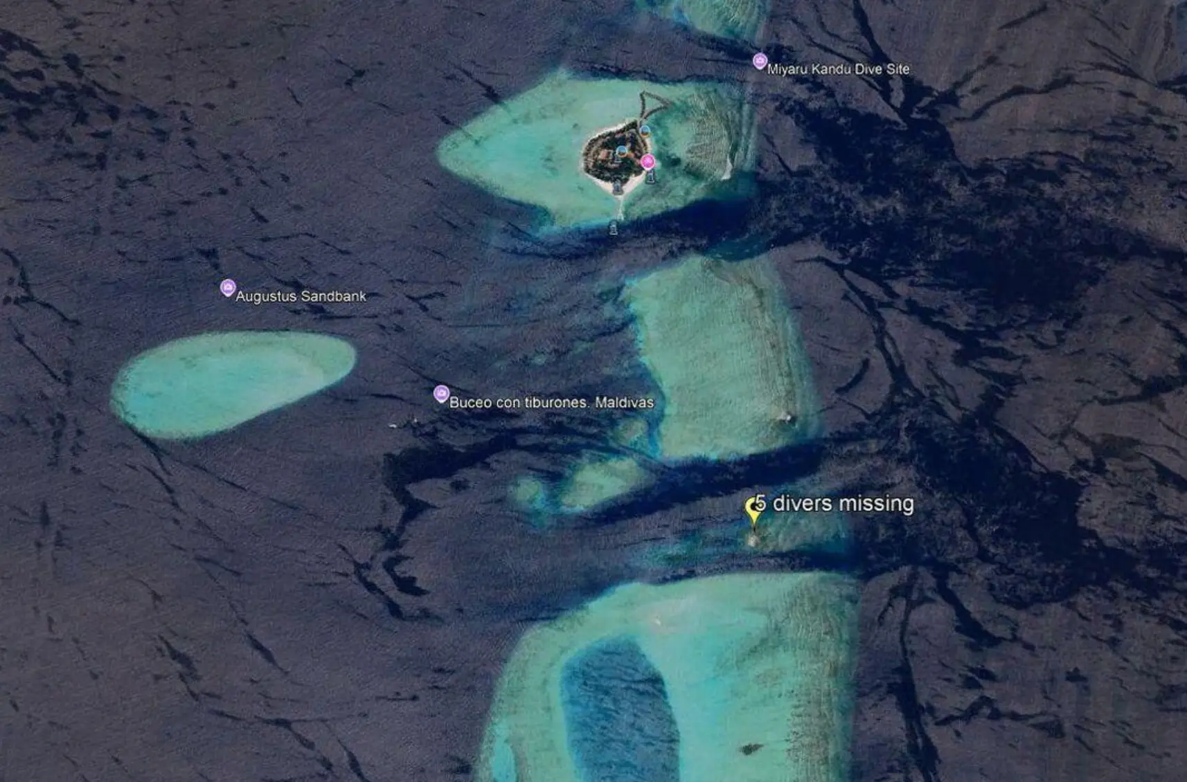 The area of the incident (Maldives National Defence Force)