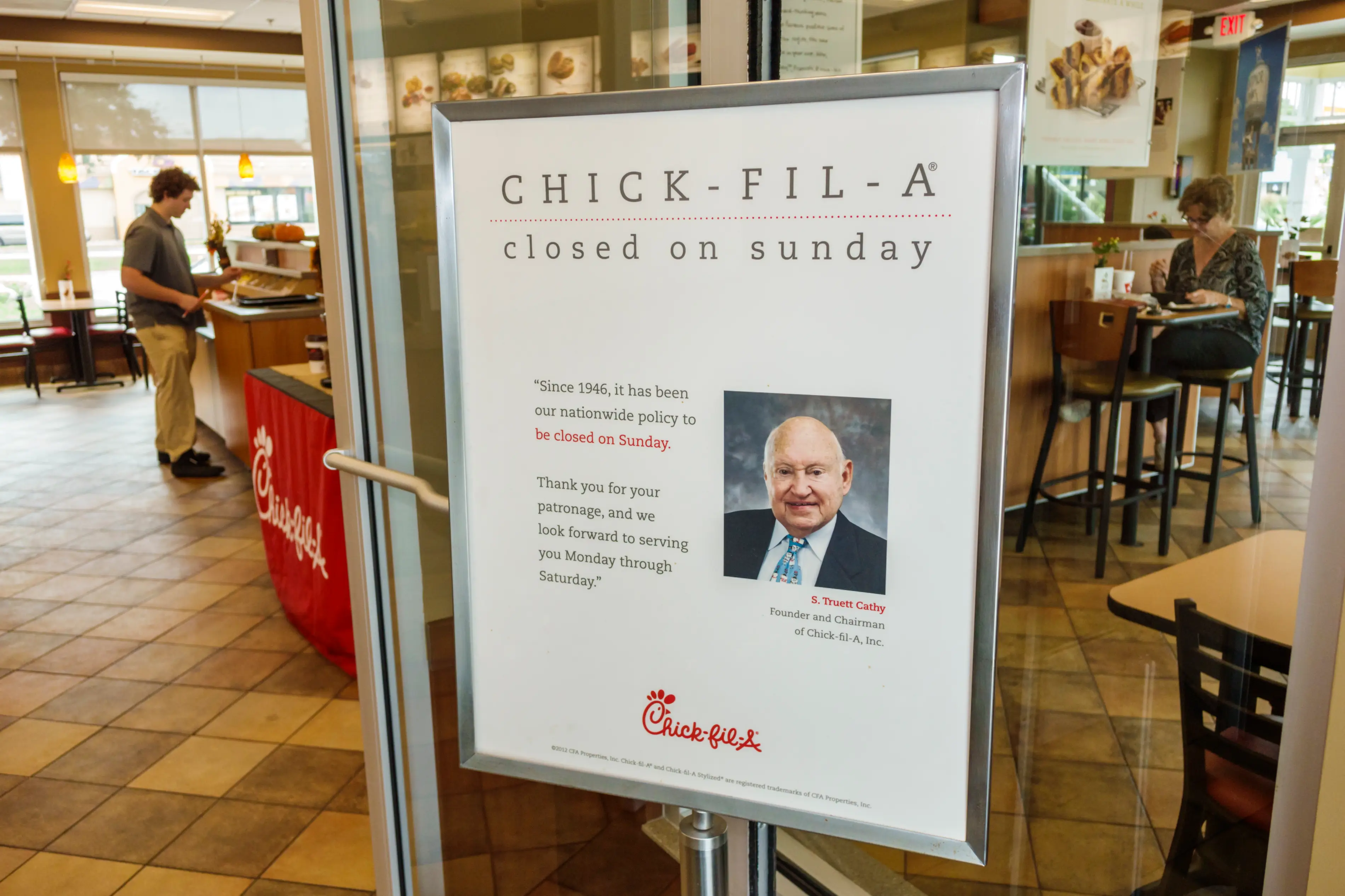 Chick-fil-A has never been open on a Sunday (Jeffrey Greenberg/Universal Images Group via Getty Images)