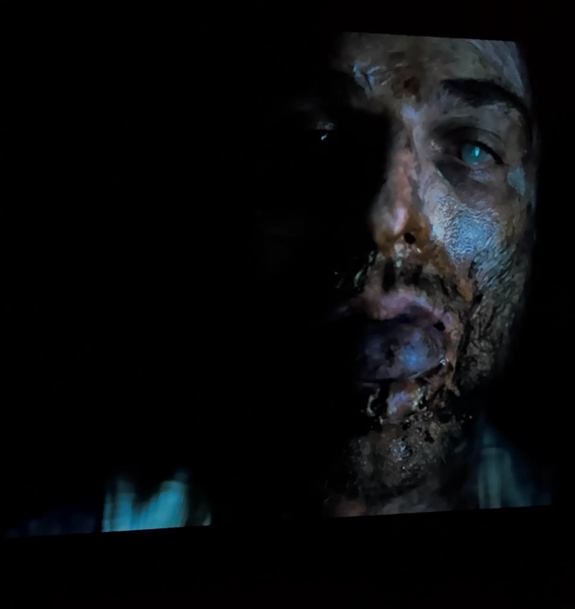 Nate was bitten to death by a snake in gruesome scenes (HBO)