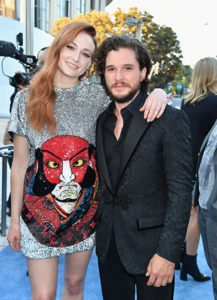 Sophie Turner had to kiss Kit Harington in the upcoming movie, 'The Dreadful' (Jeff Kravitz/FilmMagic for HBO)