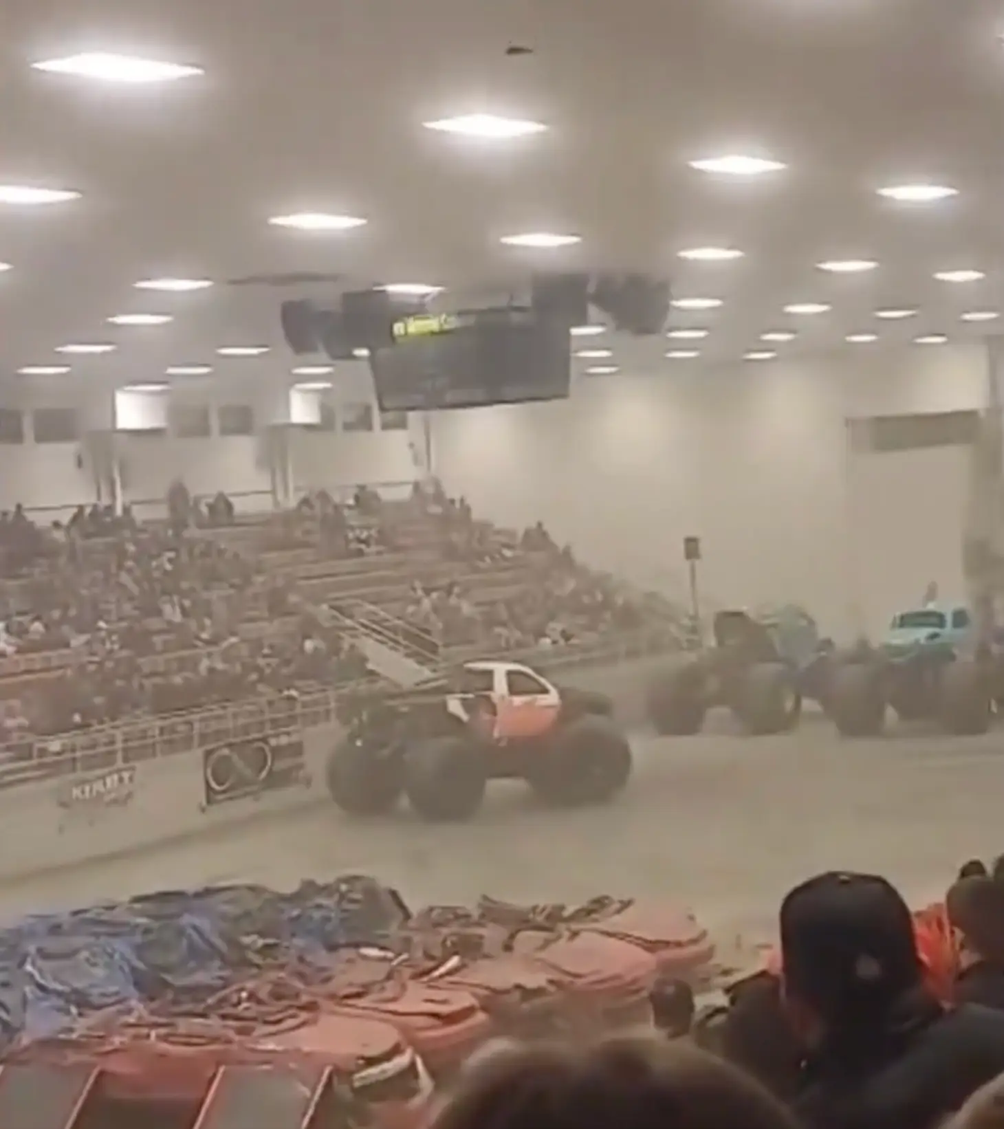 Many were filming the event.