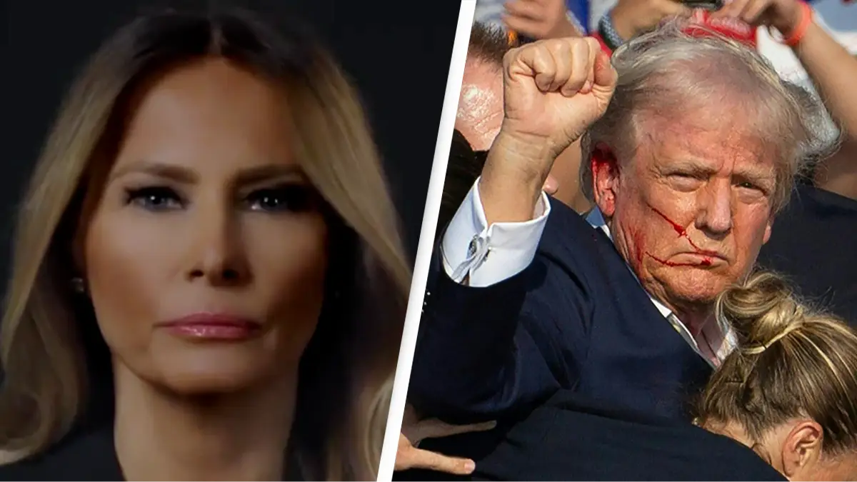 Twitter/Melania Trump/Getty/REBECCA DROKE