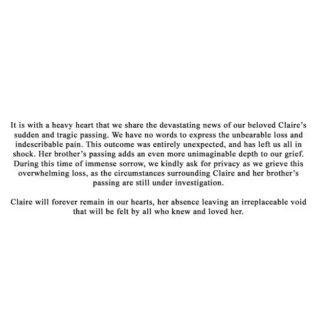 The announcement was posted on the rapper's social media.