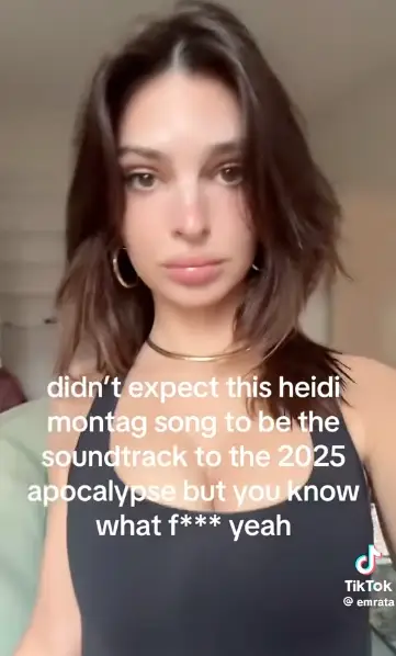 Emily Ratajkowski has also been supporting the family by promoting Heidi's music (TikTok/emrata)
