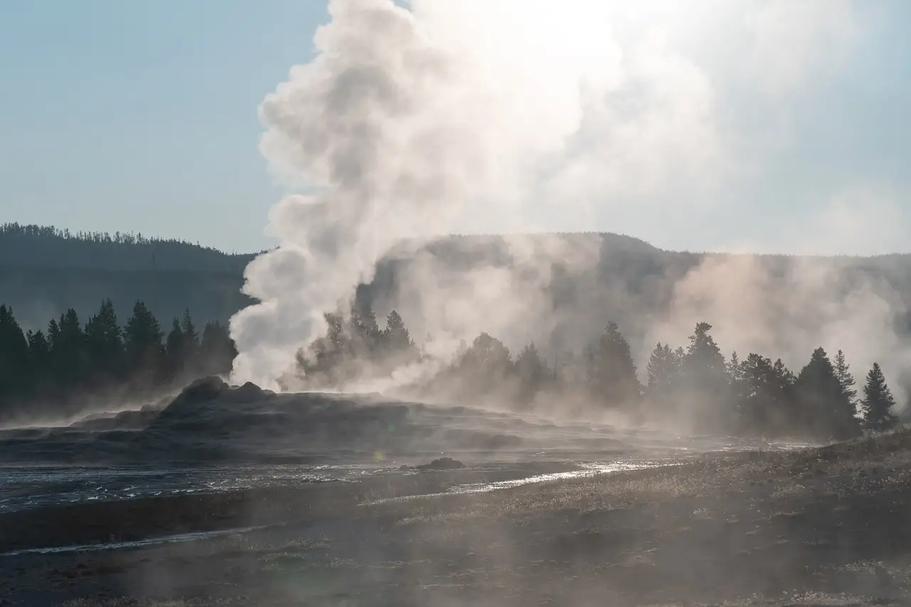 The hot springs in Yellowstone are not safe for humans to enter.