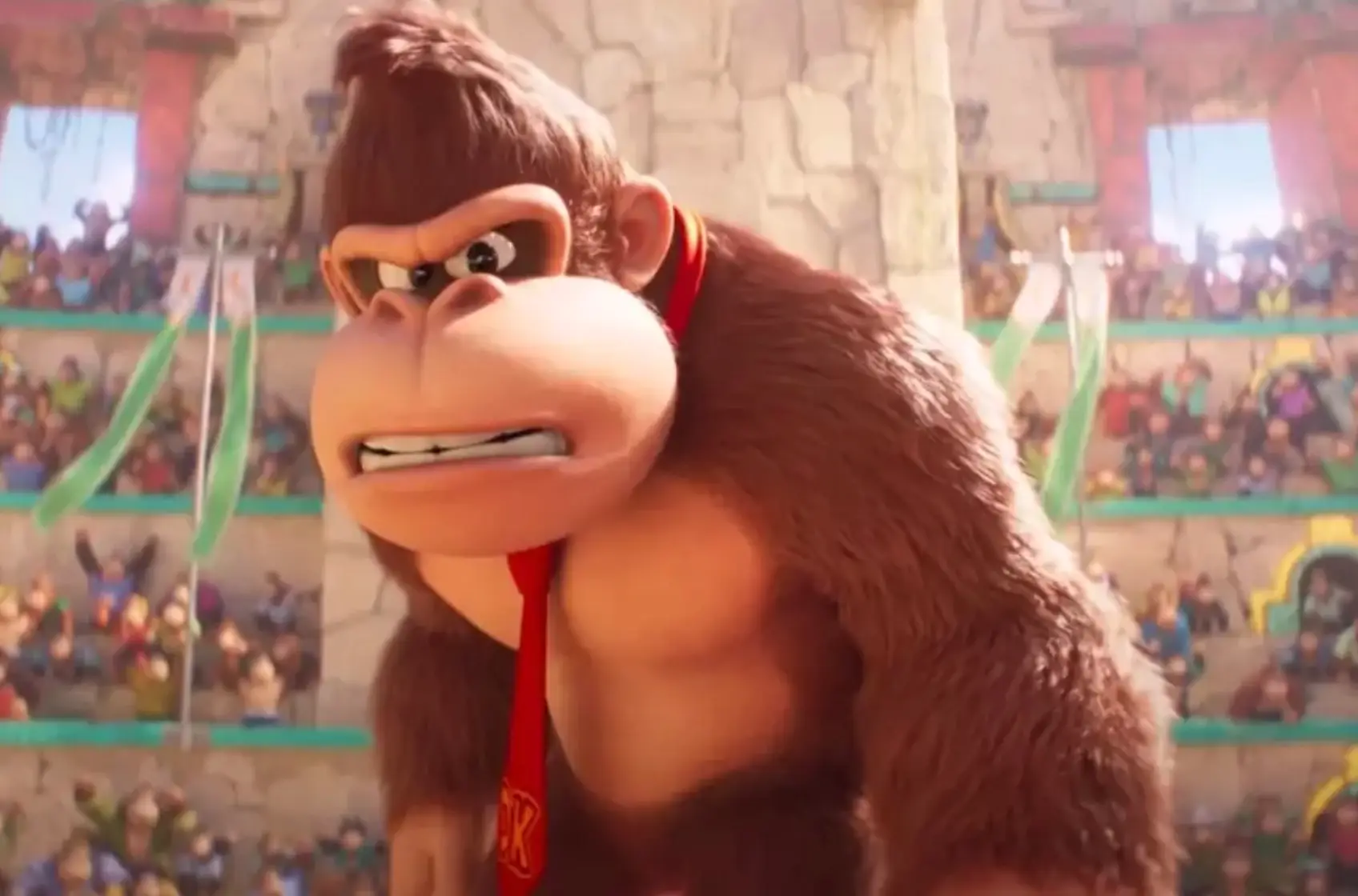 Rogen plays Donkey Kong.