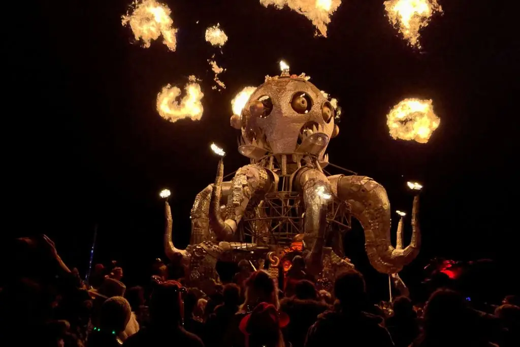 Burning Man festival attracts as many as 80,000 each year (JULIE JAMMOT/AFP via Getty Images)
