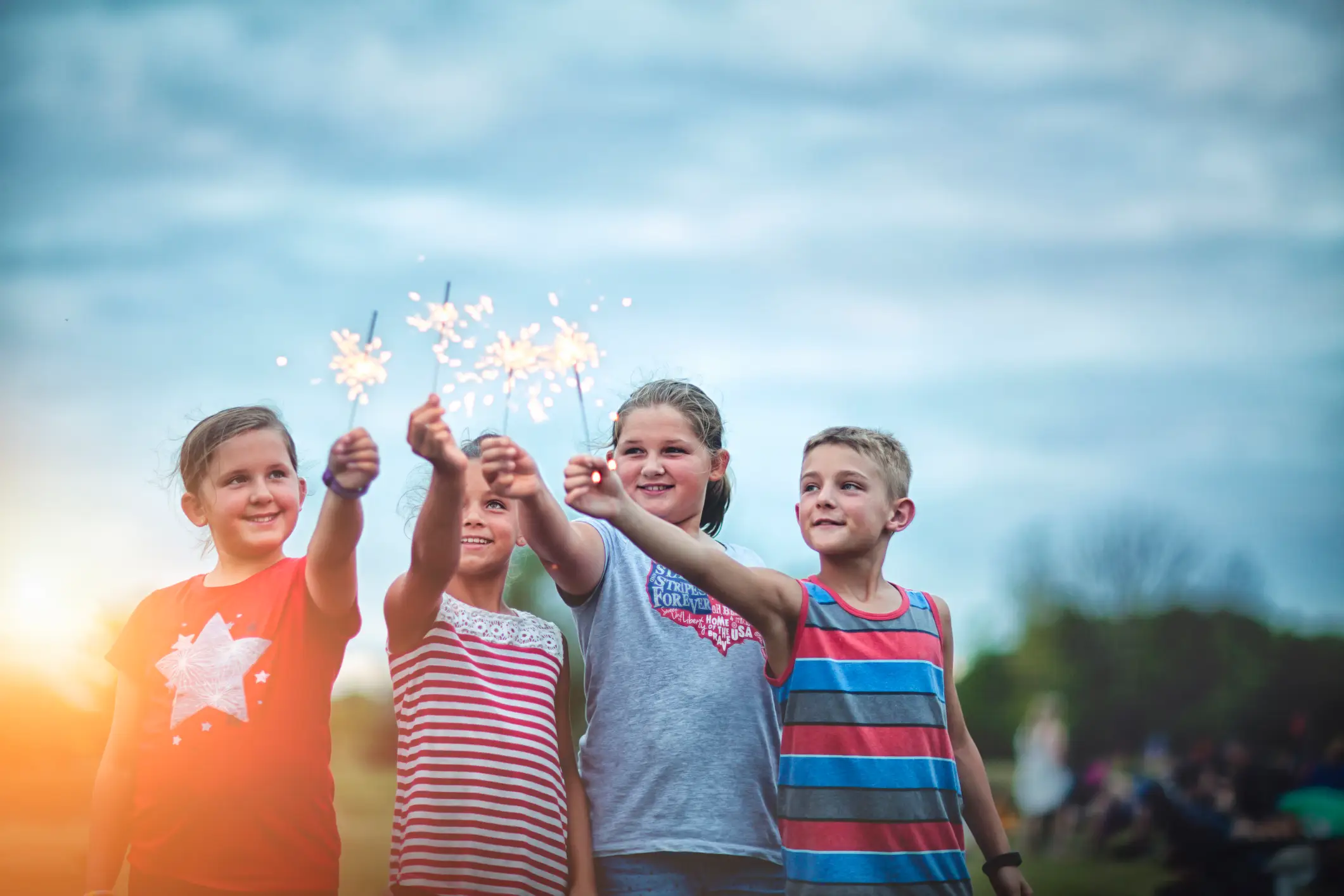 Sparklers are popular on July 4th, but they shouldn't be used by children, according to experts (Getty Stock Photo)