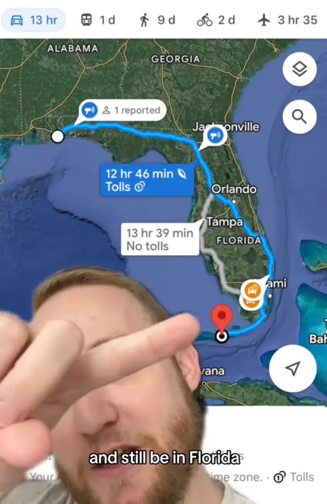 The TikToker was really trying to prove his point.