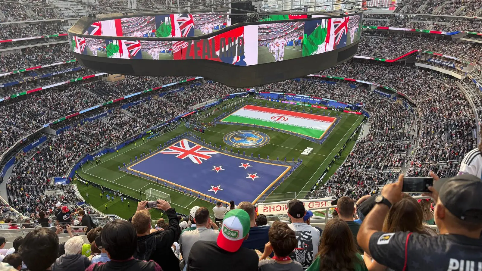 Rob described the stadium as 'like something from the future' (Supplied)
