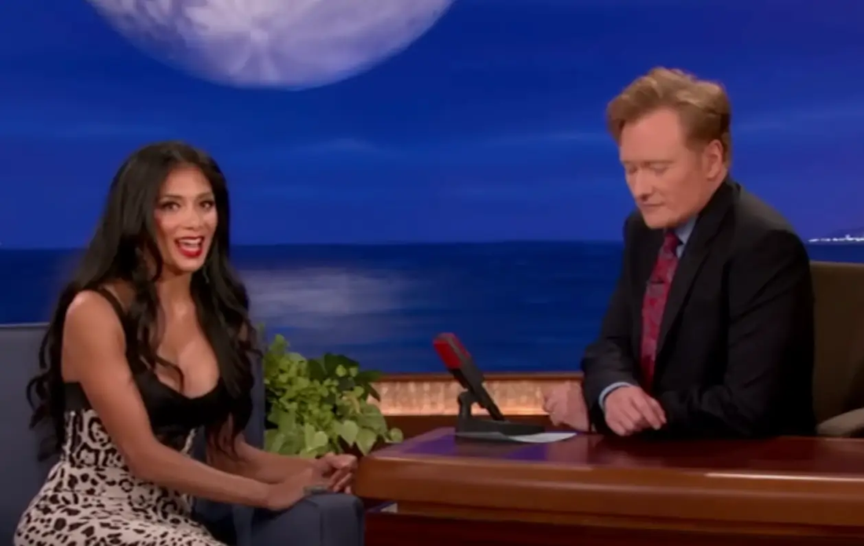 Conan looked down after being called out. (TBS)