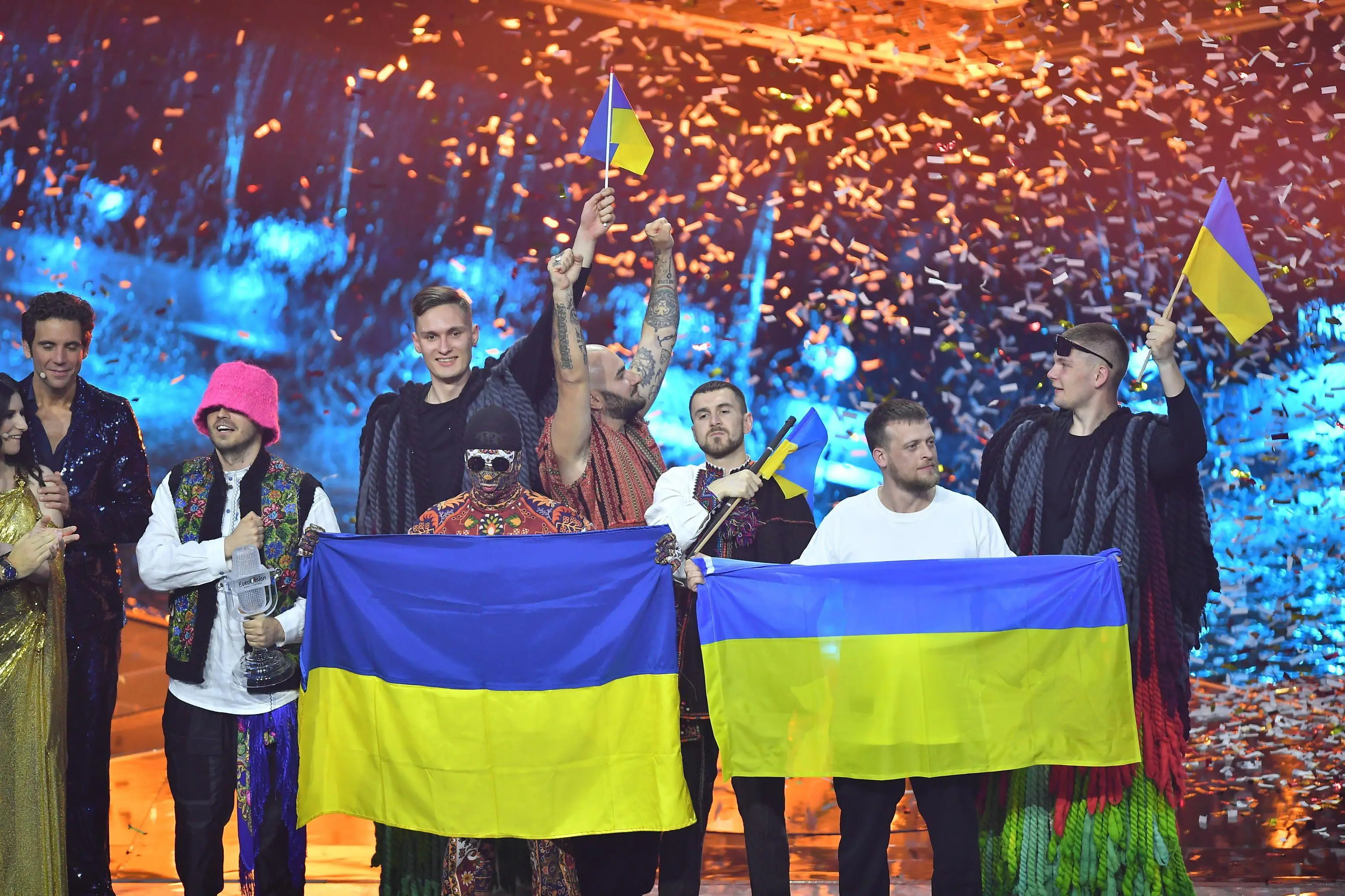 Kalush Orchestra took home the crown for Ukraine at the Eurovision song contest.