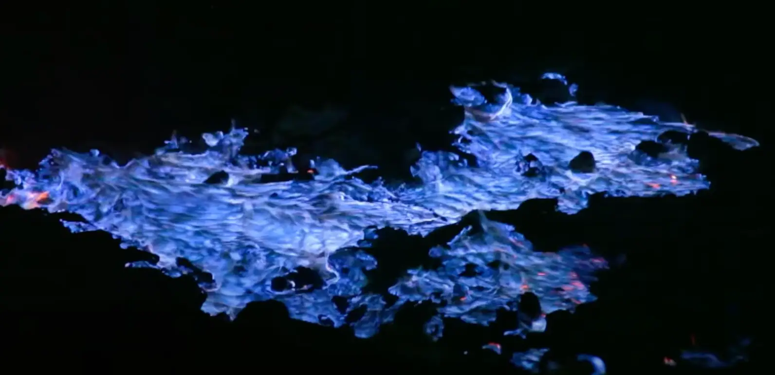 Blue Lava at night, Kawah Ijen. (NO_IM_THE_BATMAN)