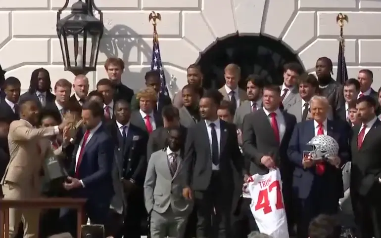 It took a second for Trump to clock (Fox News) 