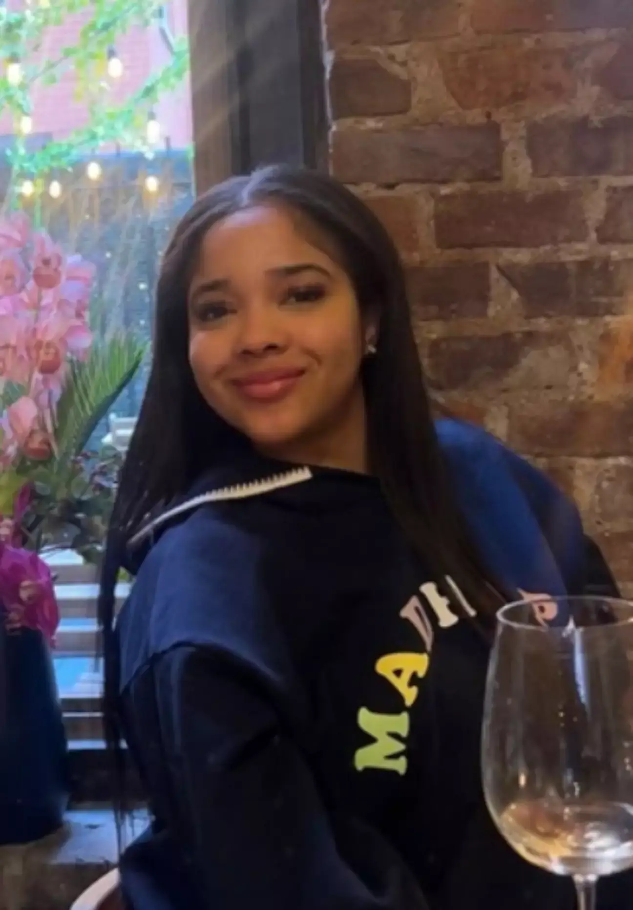 The 21-year-old was told she has 'a one year prison sentence'.