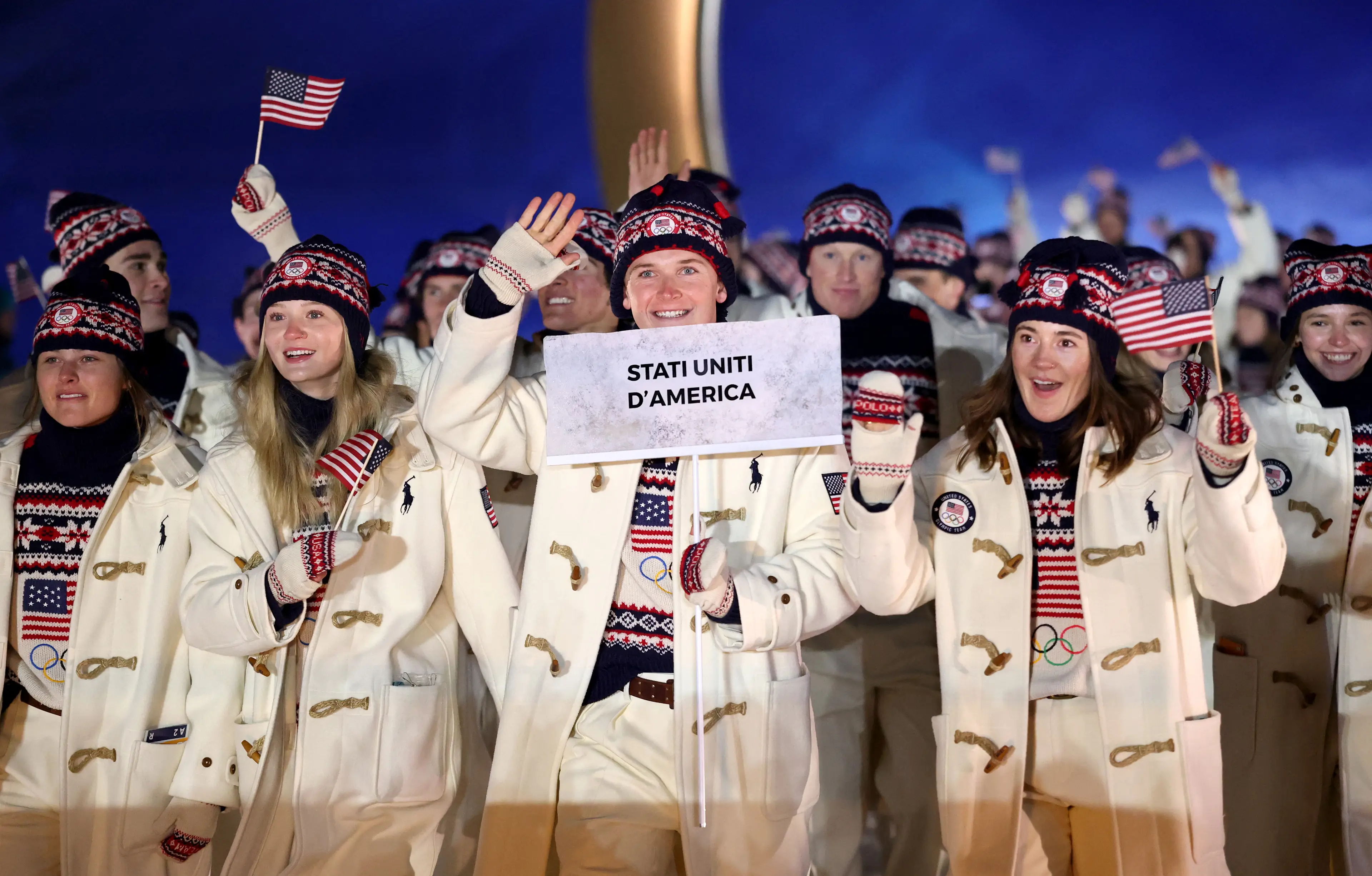Many people noted on social media that the crowd wasn't booing the American athletes (Cameron Spencer / POOL / AFP via Getty Images)