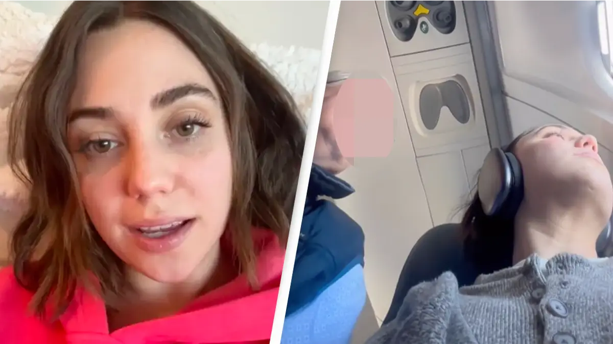 Outraged woman sparks debate as man invades personal space on flight