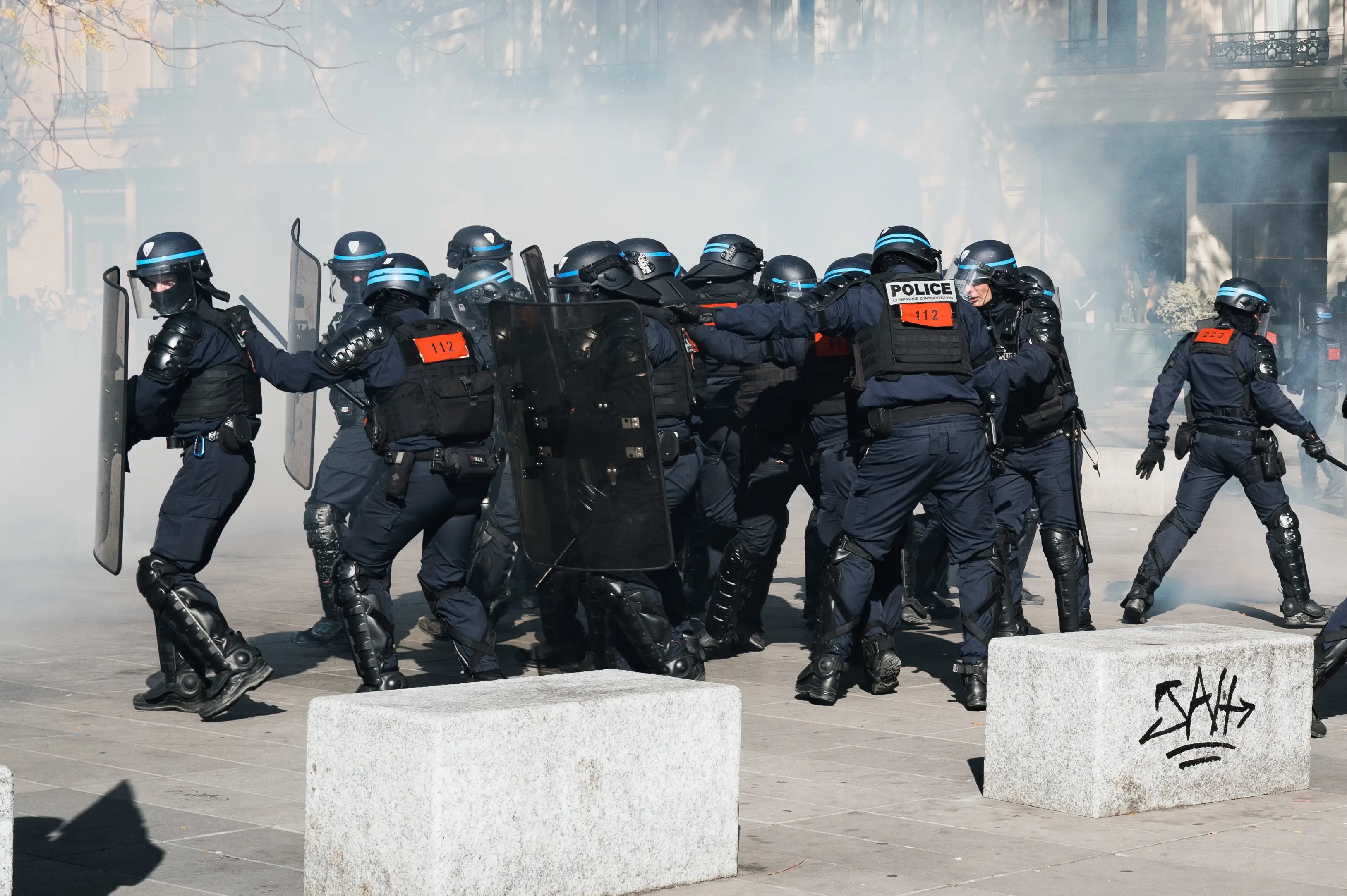 Police made 100s of arrests in Paris alone (Jerome Gilles/NurPhoto via Getty Images)