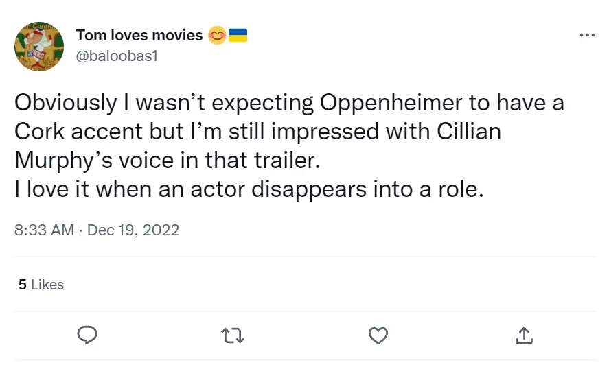 Even if people found it a little bit strange they thought it was a very good accent.