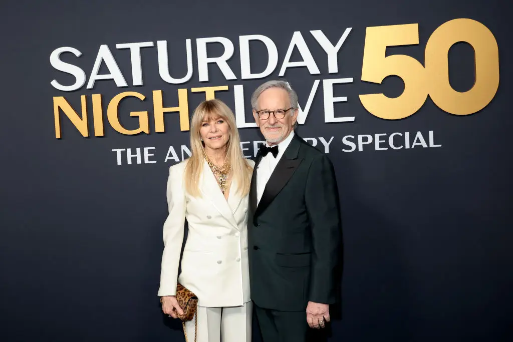 Spielberg and his current wife (Dimitrios Kambouris / Staff / Getty)