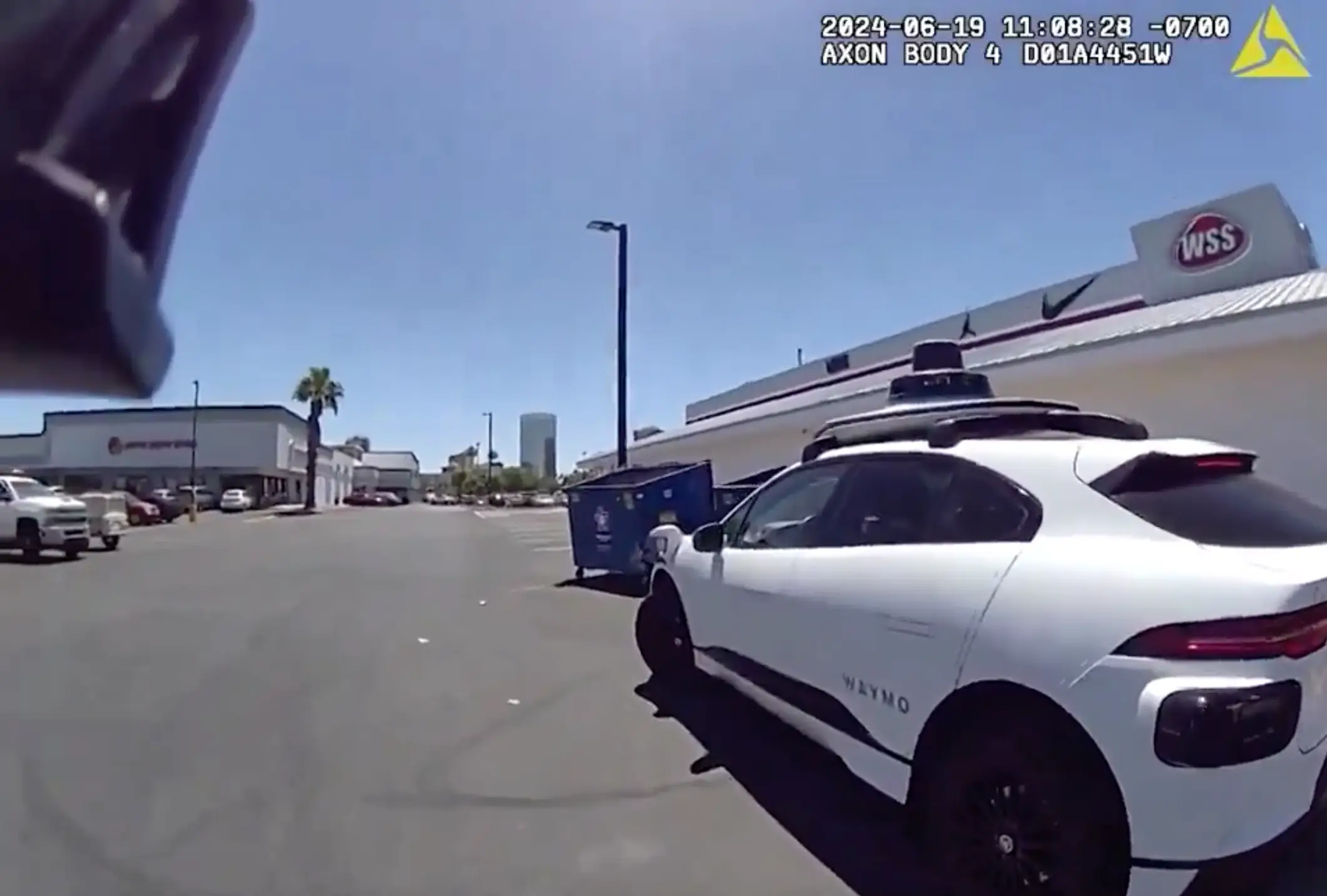 The incident left Redditors wondering - if there wasn't a driver, does anybody get a ticket? (Phoenix Police Department)