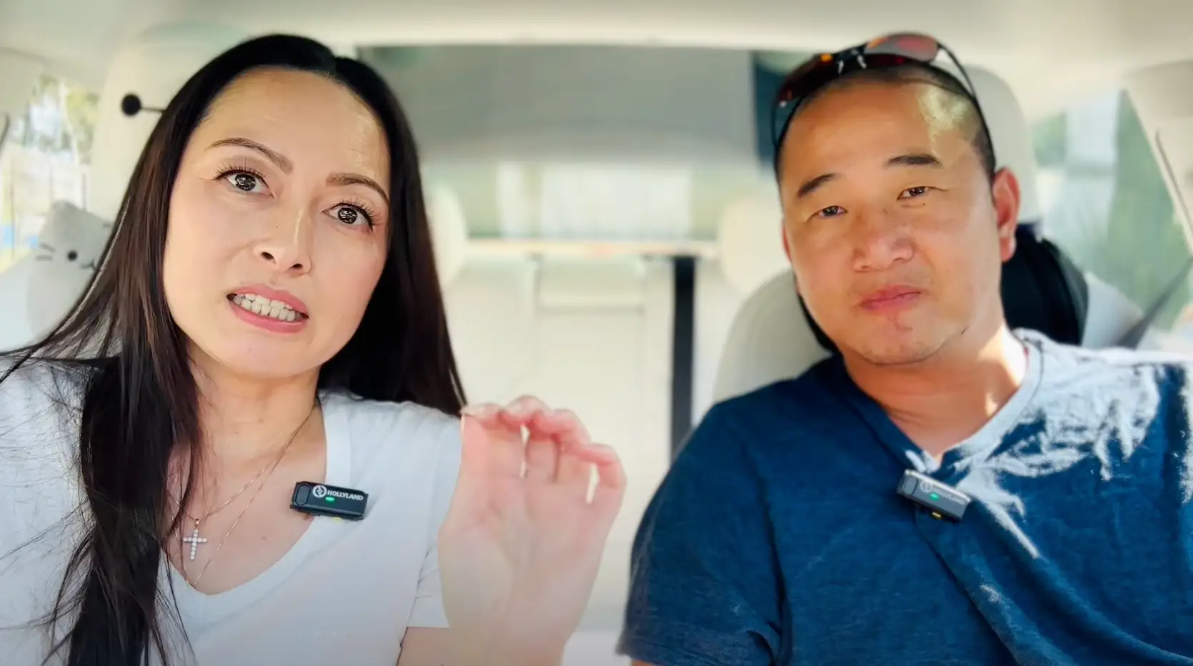 The YouTuber grilled her friend about his 2018 Tesla (@TeslaJoy/YouTube)