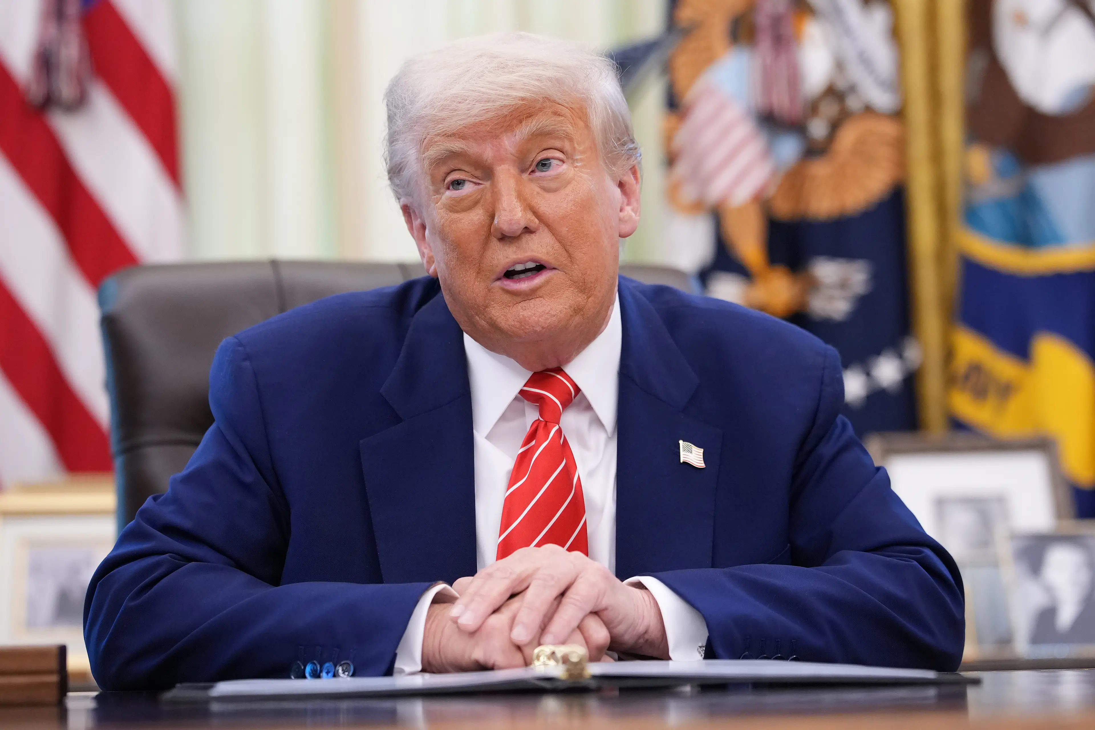 The Trump administration has made some big claims about Joe Biden's time in office (Kevin Dietsch/Getty Images)