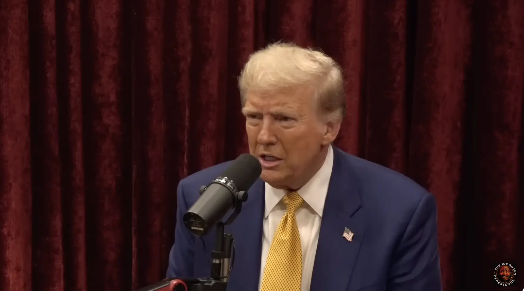 Donald Trump spoke with Joe Rogan on the popular Joe Rogan Experience podcast (Youtube/Joe Rogan Experience)