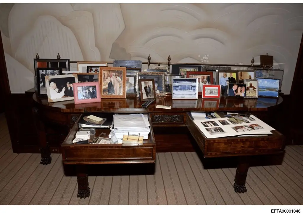 This image featuring Trump temporarily disappeared from the DOJ website (US Justice Department/Anadolu via Getty Images)