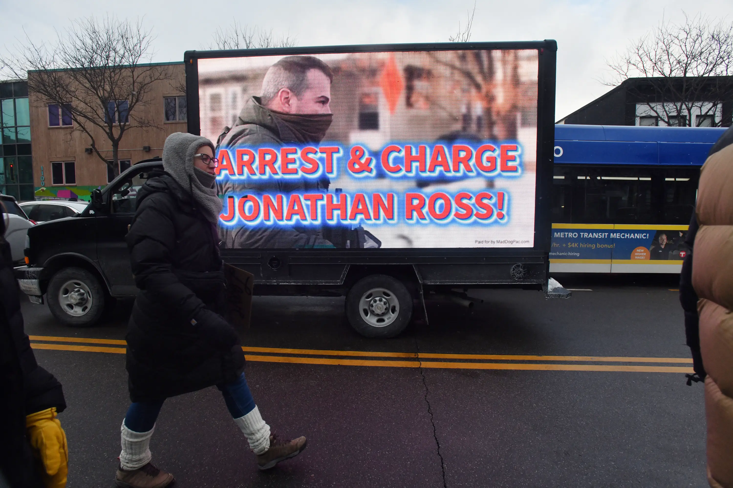 Protesters are calling for Jonathan Ross to be arrested (Octavio JONES / AFP via Getty Images)