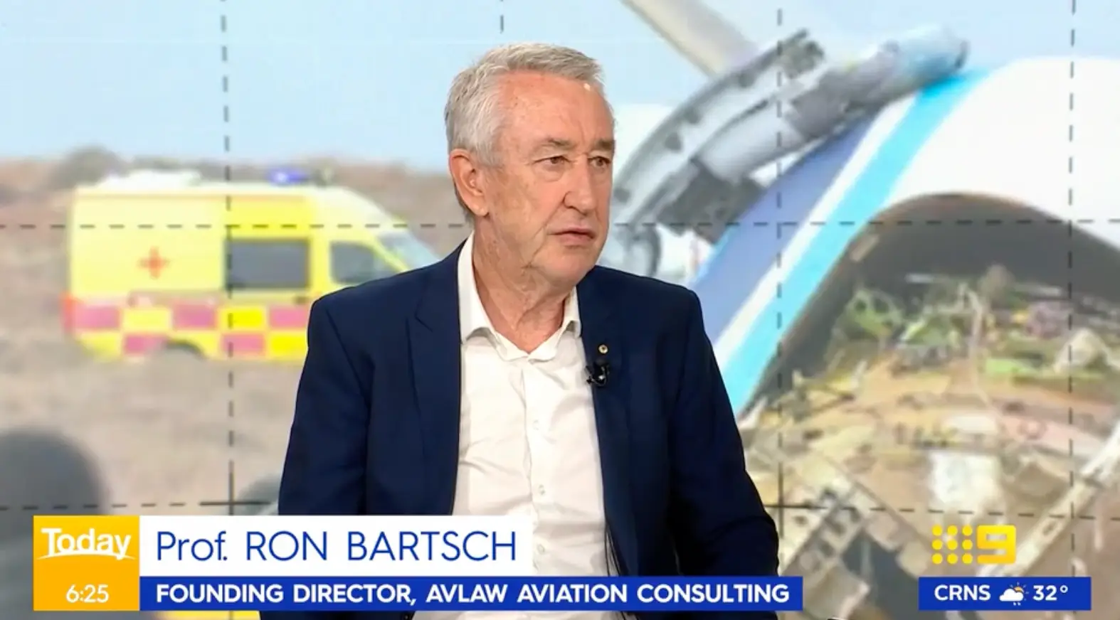 Professor Ron Bartsch suggested something 'sinister' may have happened (Today/9News)