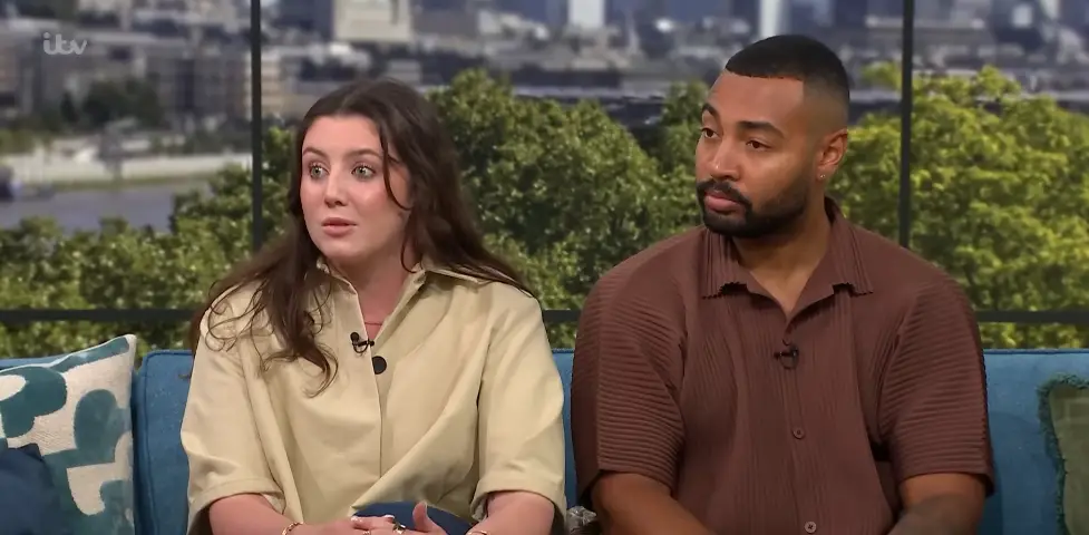 Niamh and her partner Reece rushed to the hospital (ITV)