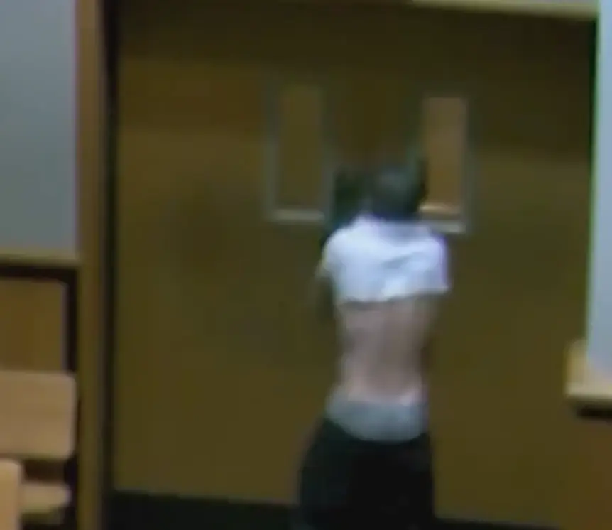 Hyde stripped off his prison shirt to avoid detection.