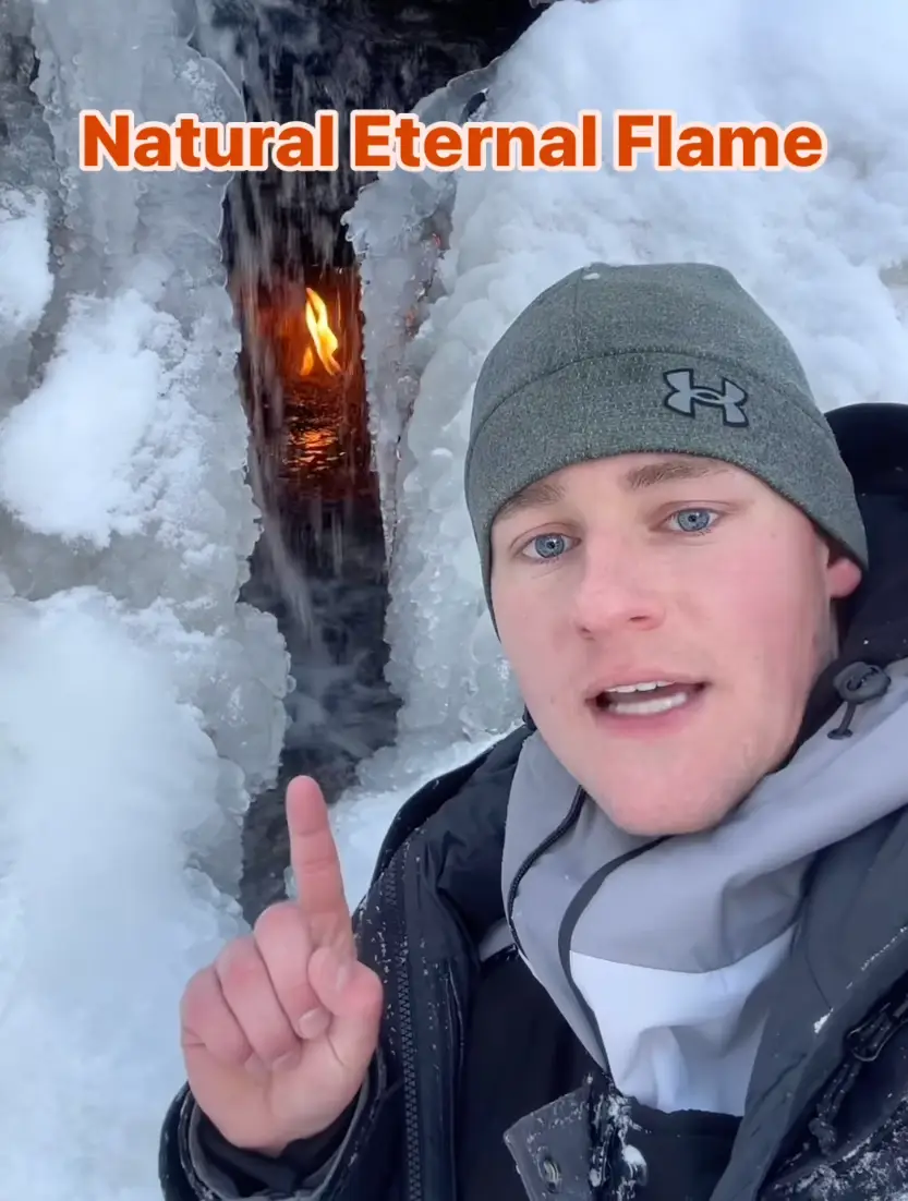 The flame is located in Chestnut Ridge Park in Erie County, New York.