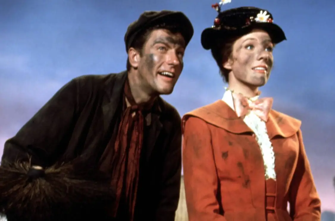 Dick Van Dyke played the chimney sweep in Mary Poppins (Disney)