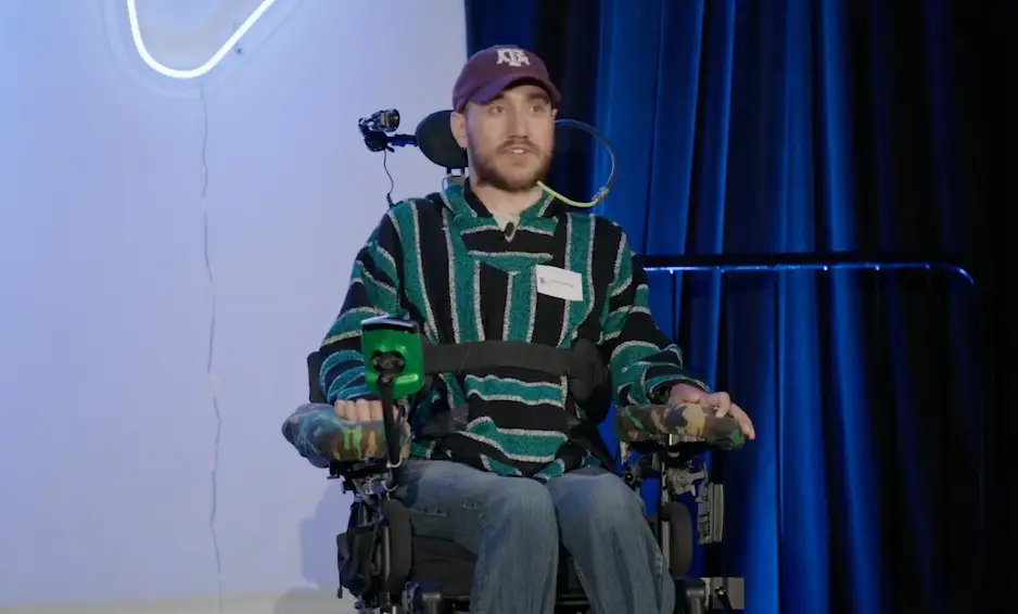 Noland discussed his life after surgery with Neuralink employees.