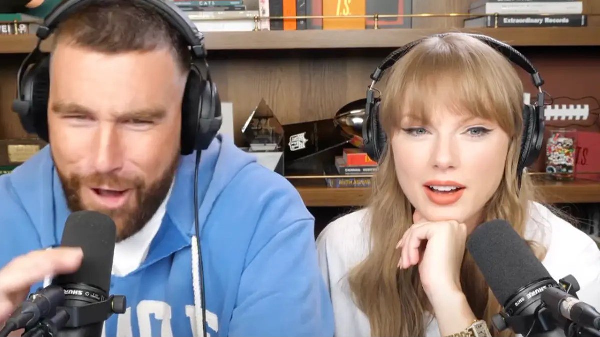 Fans spot moment Travis Kelce ‘casually’ references ‘most embarrassing moment of Taylor Swift’s life’ to millions of people
