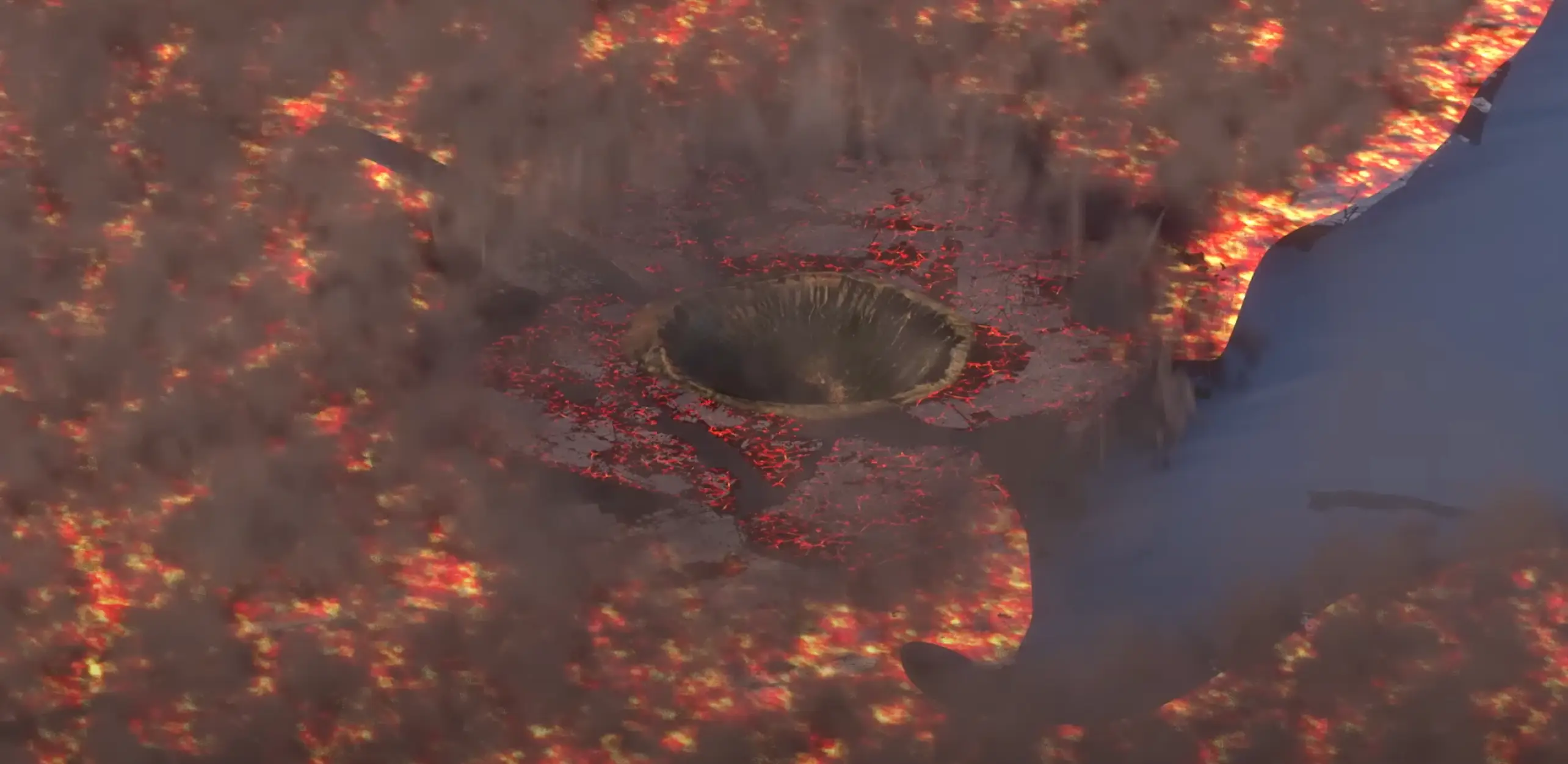 The simulation footage has gone viral.