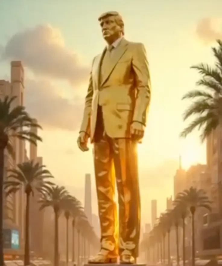 Donald Trump's Ai video of 'Trump Gaza' includes.... a golden statue of... Donald Trump (Donald Trump)