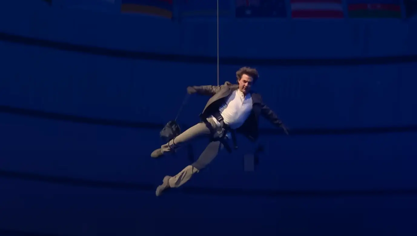Tom Cruise played a huge part in the Olympics closing ceremony. (BBC)