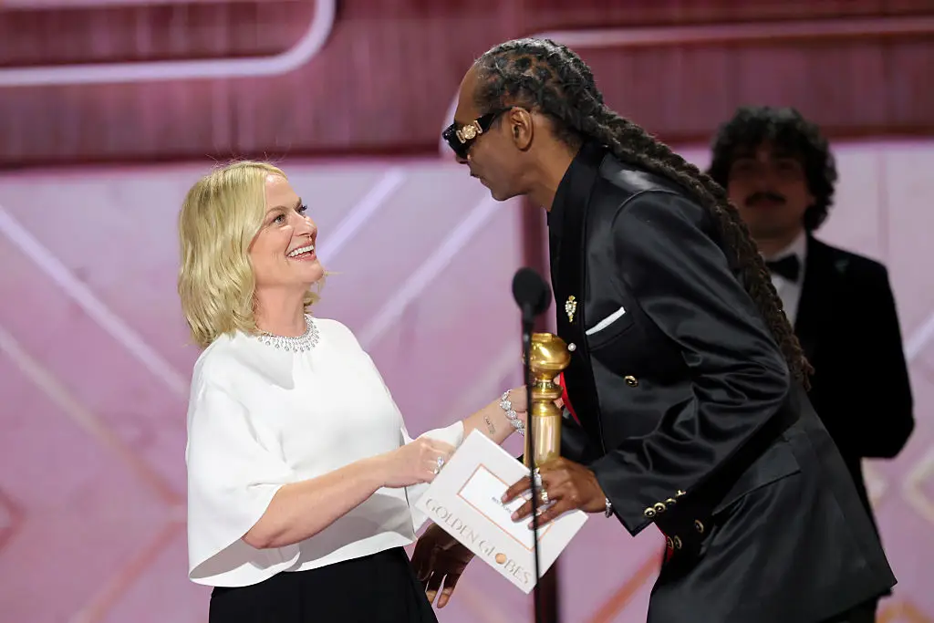 Snoop Dogg was in high spirits at Sunday night's Golden Globes ceremony (Rich Polk/2026GG/Penske Media via Getty Images)