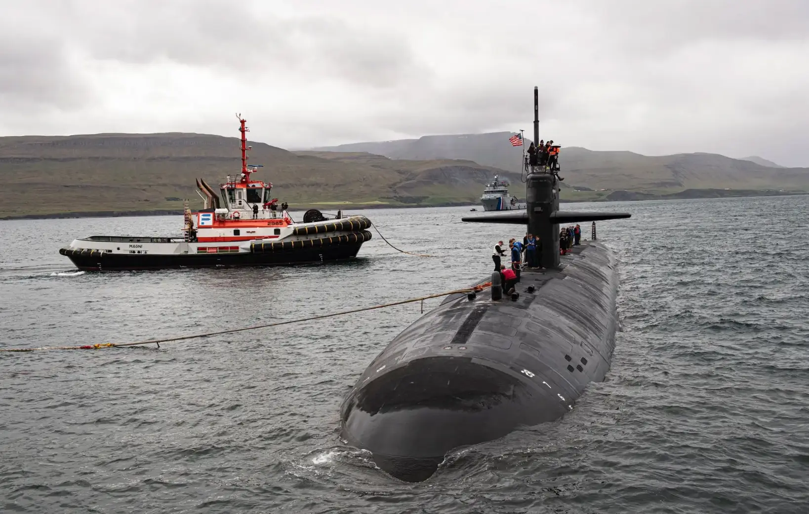 The presence of the sub sends a clear message to foes, according to one expert (US Naval Forces Europe-Africa)