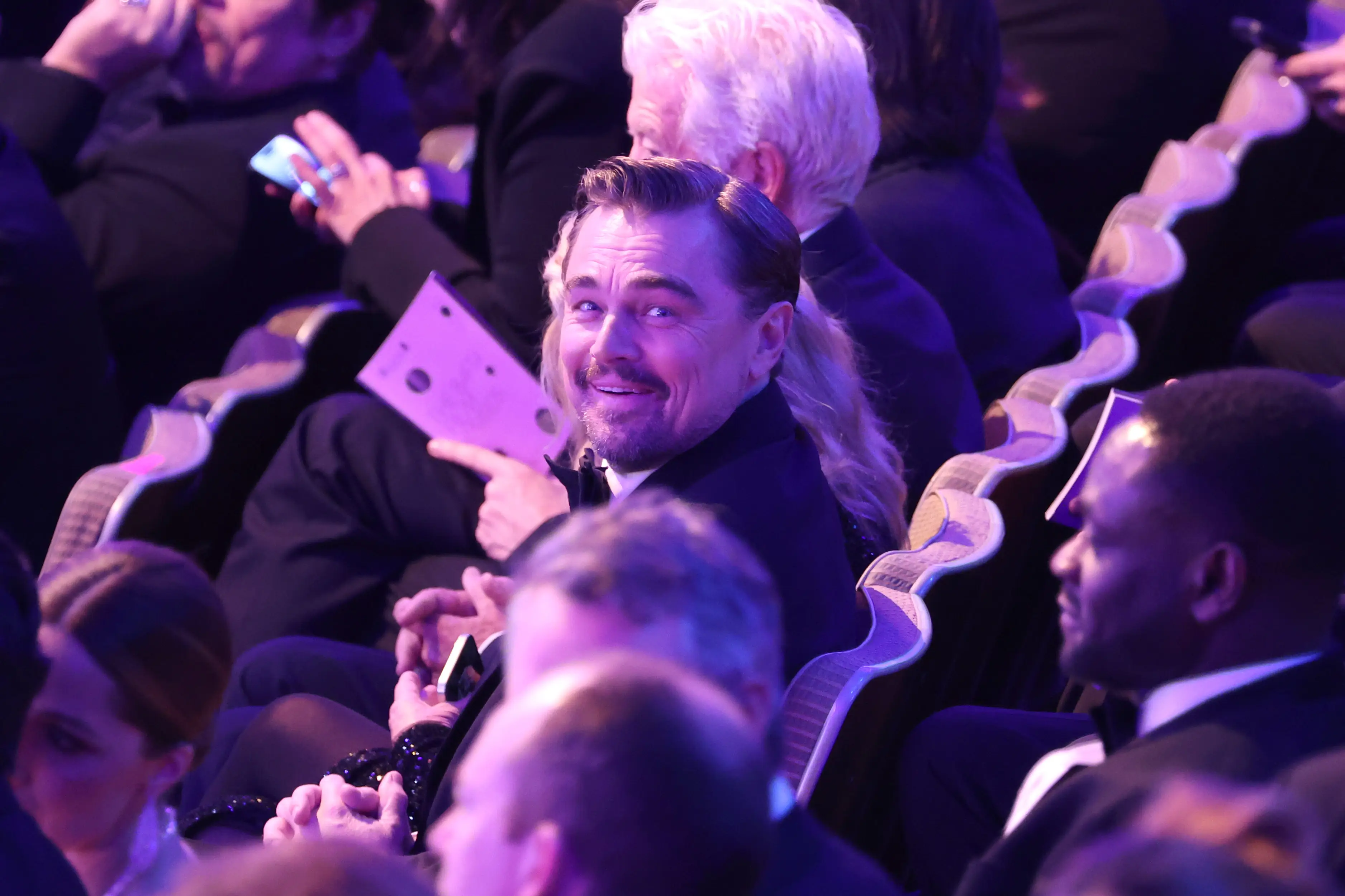 Anyone would be a bit nervous eh? (Tristan Fewings/BAFTA/Getty Images for BAFTA)