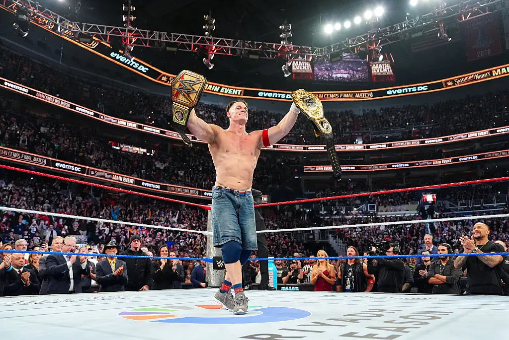 Cena added that showing up professionally and doing consistent work simply increases the odds of future opportunities, rather than guaranteeing any particular result. (Photo by Georgiana Dallas/WWE via Getty Images)