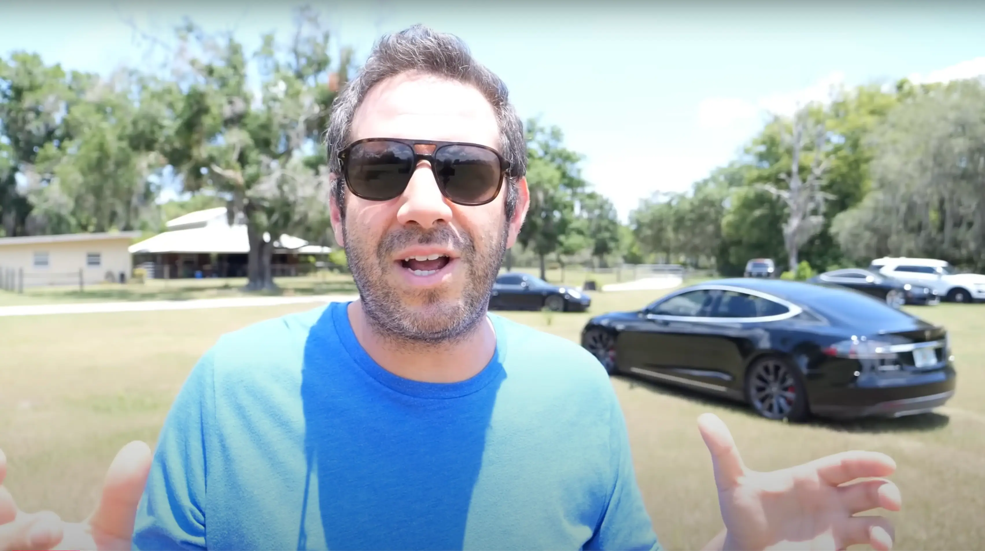 Sam bought his Tesla for just $10,100 at an auction - a new Model S Tesla costs more than $100,000 (YouTube/Samcrac)