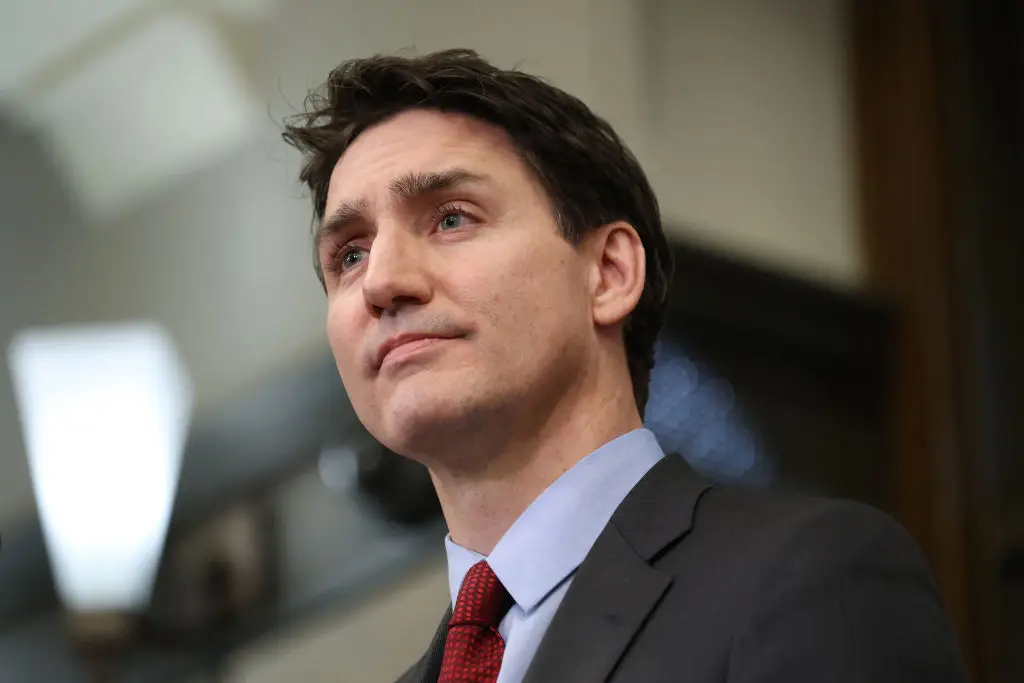 Canadian Prime Minister Justin Trudeau urged people to 'choose Canada' (DAVE CHAN/AFP via Getty Images)