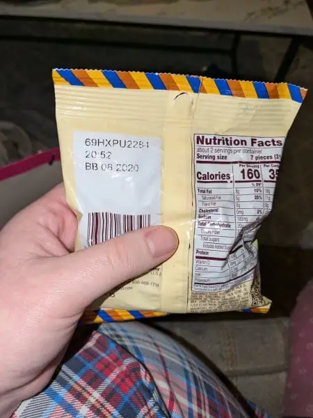 The snacks she received were four years out of date (SecretSantafrom2020/Mumsnet)