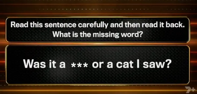 What answer did you get? (7Plus/ TikTok/ @shambles_3)