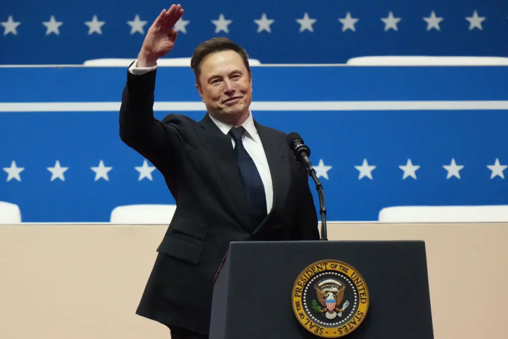 Elon Musk told Joe Rogan he wanted to find out more about the bizarre shape on Mars (Christopher Furlong/Getty Images)