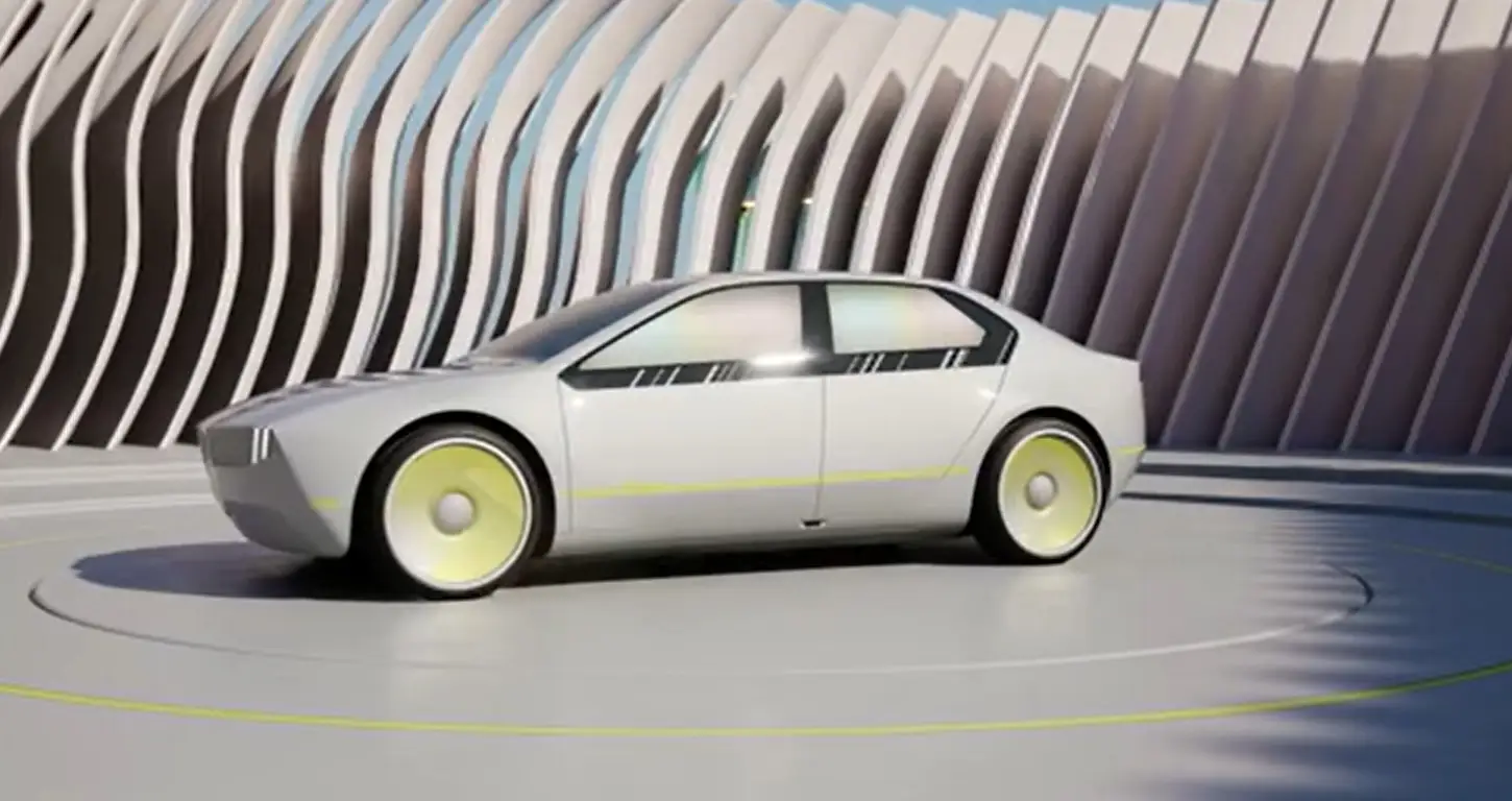 This is the BMW i Vision Dee, the new concept car which changes colour and talks to you.